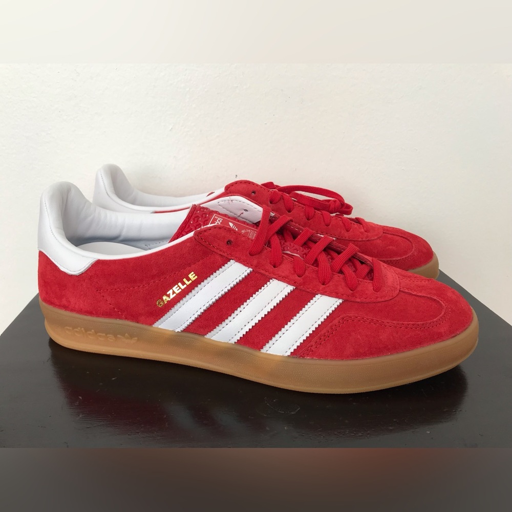 adidas Originals Gazelle Red Suede Sneakers